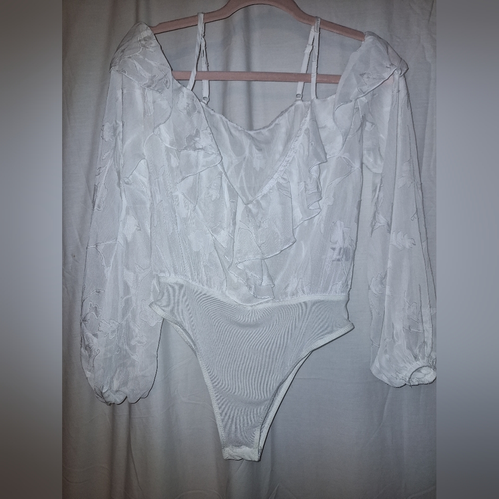 Sheer mesh bodysuit